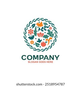 Nature life logo design vector