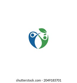 
Nature Lifestyle Image For Green Natural Healthy Logo Concept With Leaves And Leaves, Logo Icon, Leaf Icon,logo body