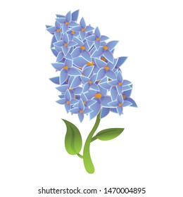 Nature lilac icon. Cartoon of nature lilac vector icon for web design isolated on white background