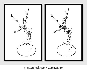 Nature line art Hand drawn. Illustration about Nature line art.