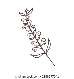 Nature line art Vector elements illustration