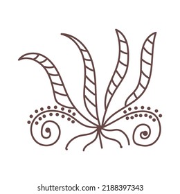 Nature line art Vector elements illustration