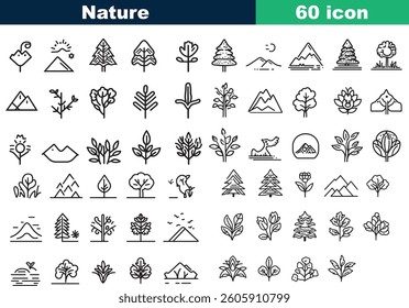 Nature Line art Vector Icon