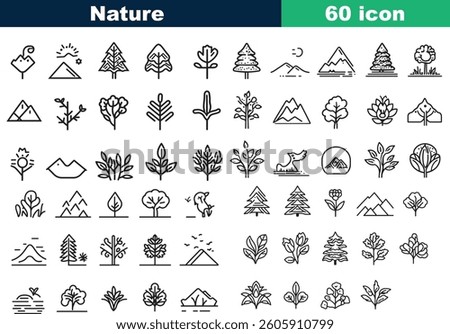 Nature Line art Vector Icon