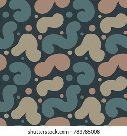 Nature liquid form seamless pattern. For print, fashion design, wrapping, wallpaper