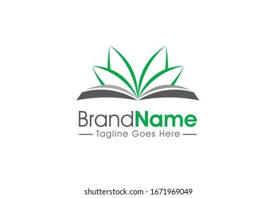 nature literature education open book logo