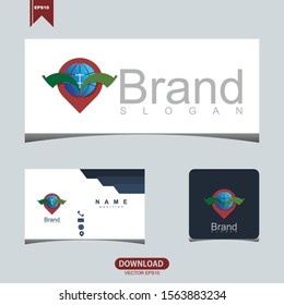 Nature location logo icon vector design