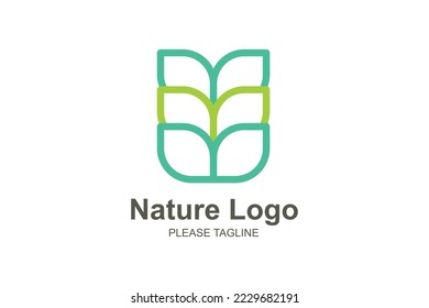 Nature Logo Based Abstract From Creative Geometric 