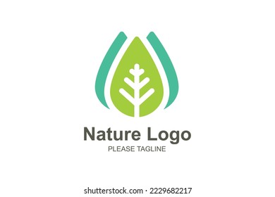 Nature Logo Based Abstract From Creative Geometric 