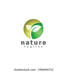 Nature Logo with circle style