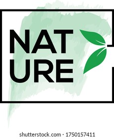 Nature logo concept can be apply to t-shirts design and another media