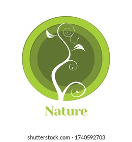 Naturlogo Konzept, Naturzeichen, Vektorgrafik.