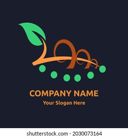 Design-Konzept für Naturlogo Logo-Design-Kreativsymbol. Universelles Symbol. Einfache Logo-Vorlage für Premium-Unternehmen. Vektorgrafik.
