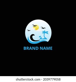nature logo design concept template 