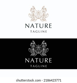 Nature logo design icon template