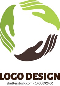 Nature logo design in minimal style