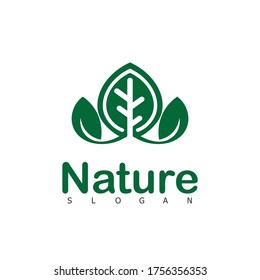 Nature Logo Design Natural Vector