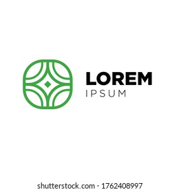 nature logo design template for botanical agriculture company business