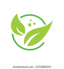 plantilla de diseño de logotipo de naturaleza. símbolo y signo ecológico.