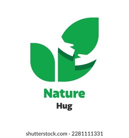 Plantilla de diseño del logotipo de la naturaleza con hoja verde. Ilustración vectorial para la empresa ecológica