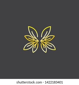 nature logo design template. leaf logo design
