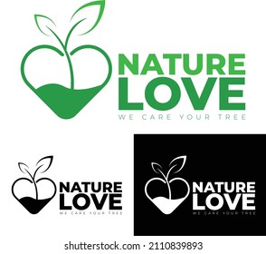 Diseño de Logotipo Natural Para Los Que Aman El Árbol Natural