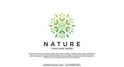 Nature logo design with unique concept Premium Vector Part 2