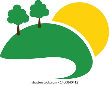 nature logo design, nature logo vector