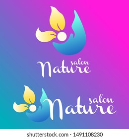 Nature logo design vector for salon or company