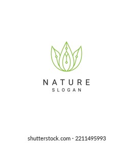 Nature Logo Desing Icon Vector