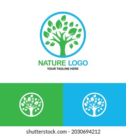 Nature Logo | Environment  Vector Logo | Natural Illustration Logo