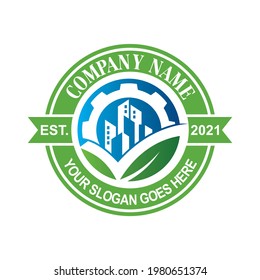 nature logo , farm logo vector