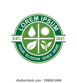 nature logo , farm logo vector