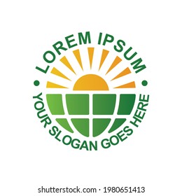 logotipo de la naturaleza, vector del logotipo de la granja