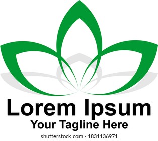 Naturlogo in frischer, grüner Form