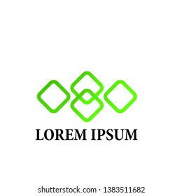 nature logo icon with abstract geometry for agriculture company