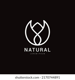 Nature logo icon design template vector illustration Premium Vector