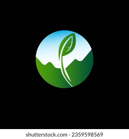 Nature Logo icon design template element Vector Natural logo