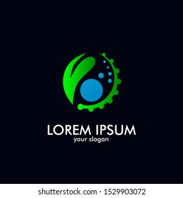 nature logo icon for health product and organic food