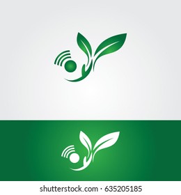 nature logo, icon leaf
