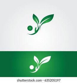 nature logo, icon leaf