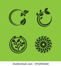 Nature logo icon vector template.