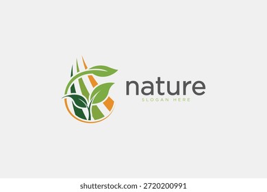 Natur Logo Blatt Konzept Design Vektor Vorlage