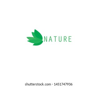Nature Logo With Leaf Variation Icon