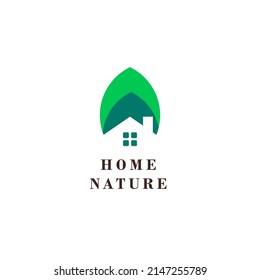 Nature logo simple abstract linear style