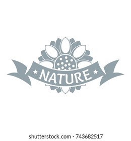 Nature logo. Simple illustration of nature vector logo for web