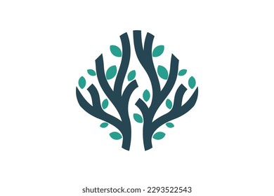 Nature logo symbol icon illustration vector