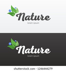 Nature logo template