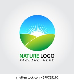 Nature logo template