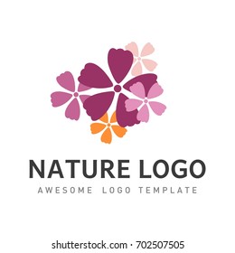 Nature logo template. 